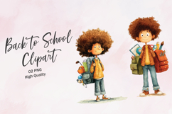 Boy Holding Notebook and Pencil Clipart PNG Product Image 1