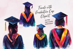Female with Graduation Cap Clipart Product Image 1