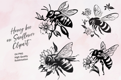 Honey bee black outline clipart png Product Image 1
