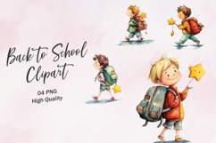 Kid Holding Star Wand Back to School Fantasy Clipart Product Image 1