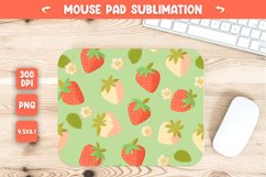 cute kawai strawberry mouse pad sublimation Product Image 1