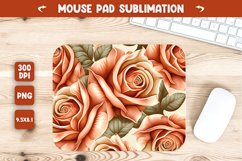Rose flowers mouse pad sublimation Product Image 1