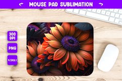 colorful flowers mouse pad sublimation Product Image 1