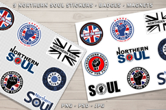 Northern Soul Stickers Badges Magnets Product Image 2