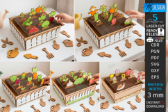 Garden Toy Playset Laser Cut Bundle | Kids Laser | Farm SVG Product Image 1