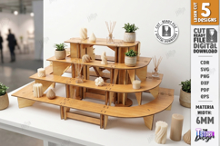 Modular Stand Retail Display Laser Cut Bundle | Market Shelf Product Image 2