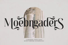 Moebngaders | A Bautiful Modern Vintage Serif Font Product Image 1