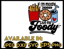 Sarcasm SVG DXF JPEG Silhouette Cameo Cricut moody foody fry Product Image 2
