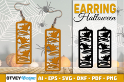 Halloween Earrings Lasercut | Halloween Jewelry Template Product Image 1
