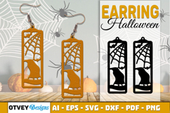 Halloween Earrings Lasercut | Halloween Jewelry Template Product Image 1