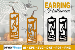 Halloween Earrings Lasercut | Halloween Jewelry Template Product Image 1