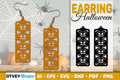 Halloween Earrings Lasercut | Halloween Jewelry Template Product Image 1