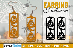 Halloween Earrings Lasercut | Halloween Jewelry Template Product Image 5
