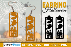 Halloween Earrings Lasercut | Halloween Jewelry Template Product Image 1