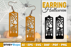 Halloween Earrings Lasercut | Halloween Jewelry Template Product Image 1