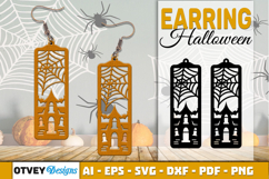 Halloween Earrings Lasercut | Halloween Jewelry Template Product Image 1