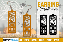 Halloween Earrings Lasercut | Halloween Jewelry Template Product Image 1
