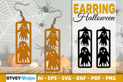 Halloween Earrings Lasercut | Halloween Jewelry Template Product Image 3