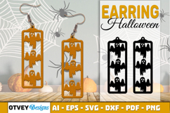 Halloween Earrings Lasercut | Halloween Jewelry Template Product Image 1