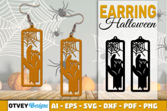 Halloween Earrings Lasercut | Halloween Jewelry Template Product Image 8