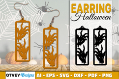 Halloween Earrings Lasercut | Halloween Jewelry Template Product Image 2