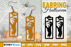Halloween Earrings Lasercut | Halloween Jewelry Template Product Image 1