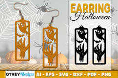 Halloween Earrings Lasercut | Halloween Jewelry Template Product Image 4