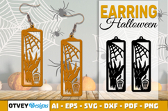 Halloween Earrings Lasercut | Halloween Jewelry Template Product Image 5