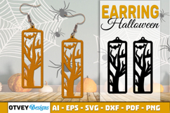 Halloween Earrings Lasercut | Halloween Jewelry Template Product Image 1