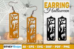 Halloween Earrings Lasercut | Halloween Jewelry Template Product Image 7