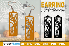 Halloween Earrings Lasercut | Halloween Jewelry Template Product Image 8