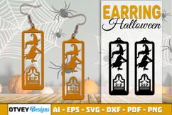 Halloween Earrings Lasercut | Halloween Jewelry Template Product Image 4