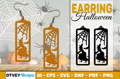 Halloween Earrings Lasercut | Halloween Jewelry Template Product Image 5