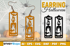Halloween Earrings Lasercut | Halloween Jewelry Template Product Image 1