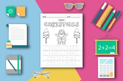 Christmas Word Tracing Book for Kids worksheet Product Image 2