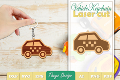 Vehicle Keychain SVG | Vehicle Key Chain Laser Cut Product Image 1