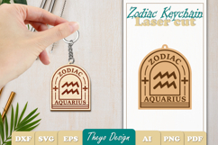 12 Design Zodiac Keychain Laser Cut | Zodiac SIgn Laser Cut Product Image 13