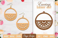 50 Design Earrings Laser Cut | Mandala Earrings Design Bundl Product Image 15