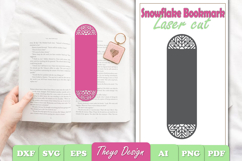 20 Design Snowflake Mandala Bookmark Papercut Svg Bundle Product Image 15