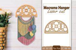 Hanger Macrame Laser Cut | Wood Frame Weaving Macrame Bundle Product Image 8