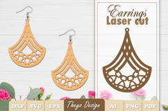 50 Design Earrings Lasercut | Mandala Earrings Design Bundle Product Image 18