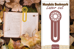 Mandala Bookmark Papercut Svg | Bookmark Laser Cut Product Image 1