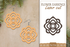 Earrings Laser Cut | Flower Earrings Design Product Image 1