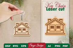25 Design Christmas Keychain Laser Cut | Christmas Keychain Product Image 20
