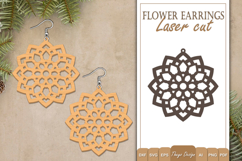 Earrings Laser Cut | Flower Earrings Design Product Image 1