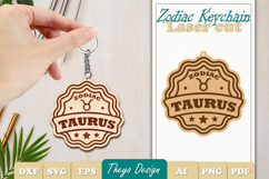 12 Design Zodiac Keychain Laser Cut | Zodiac SIgn Laser Cut Product Image 4