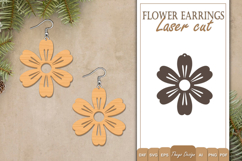 Earrings Laser Cut | Flower Earrings Design Product Image 1