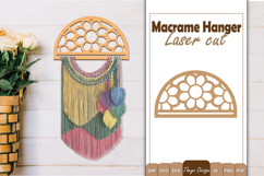 Hanger Macrame Laser Cut | Wood Frame Weaving Macrame Bundle Product Image 4