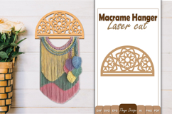 Hanger Macrame Laser Cut | Wood Frame Weaving Macrame Bundle Product Image 6