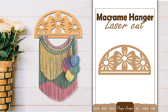 Hanger Macrame Laser Cut | Wood Frame Weaving Macrame Bundle Product Image 7